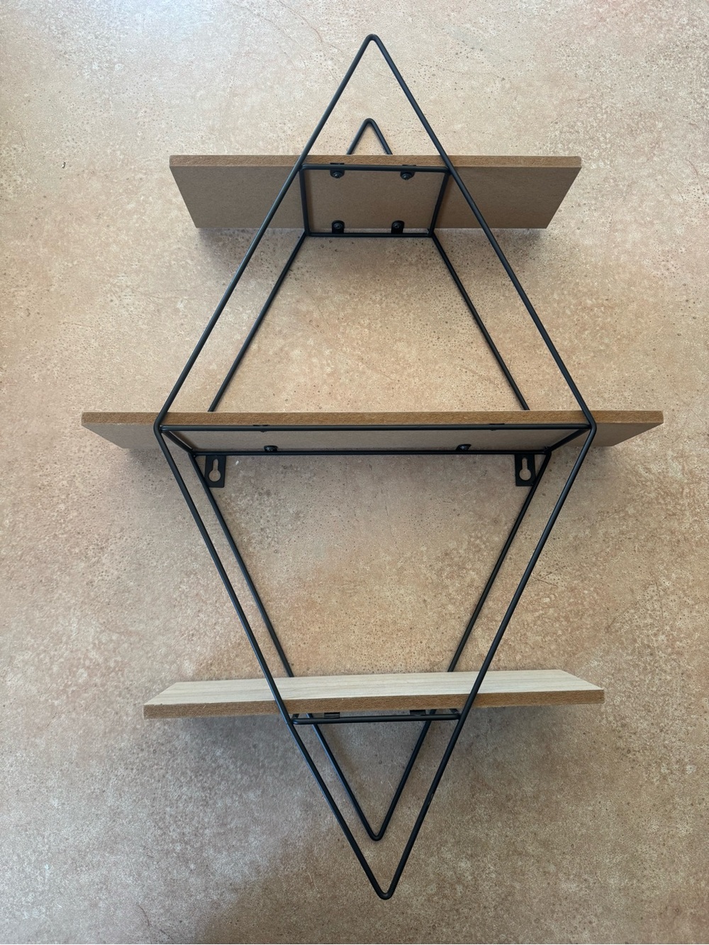 Diamond Shaped Wall Shelf